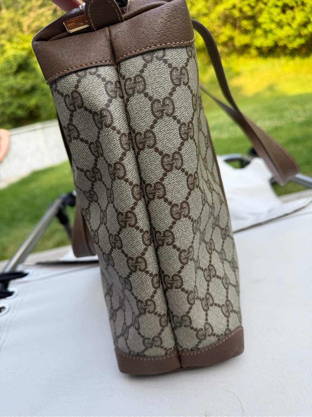 Gucci Brown GG Supreme Canvas Tote - Picture 12 of 15